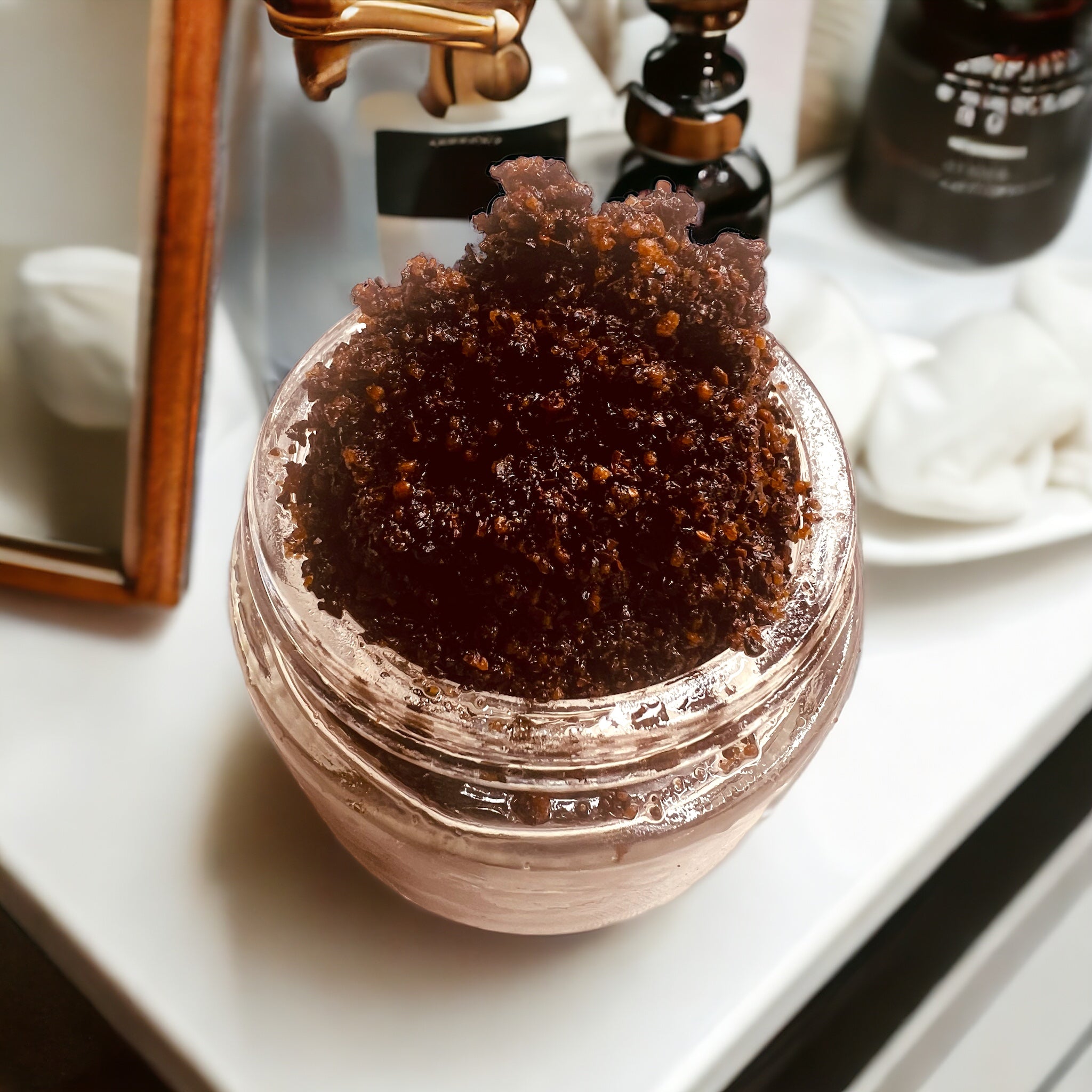 Peppermint chocolate lip scrub