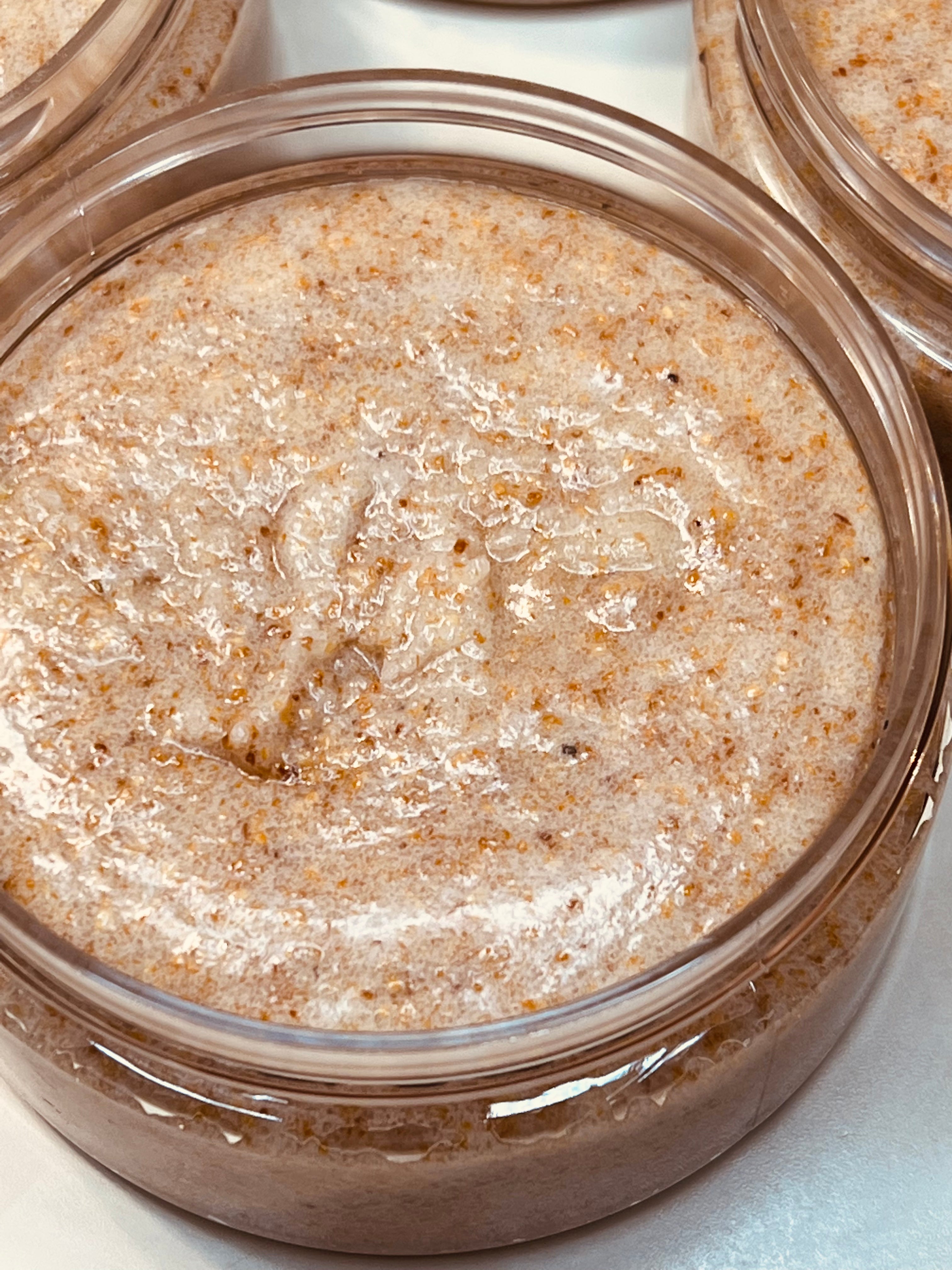 Apricot plum emulsifying  butter scrub