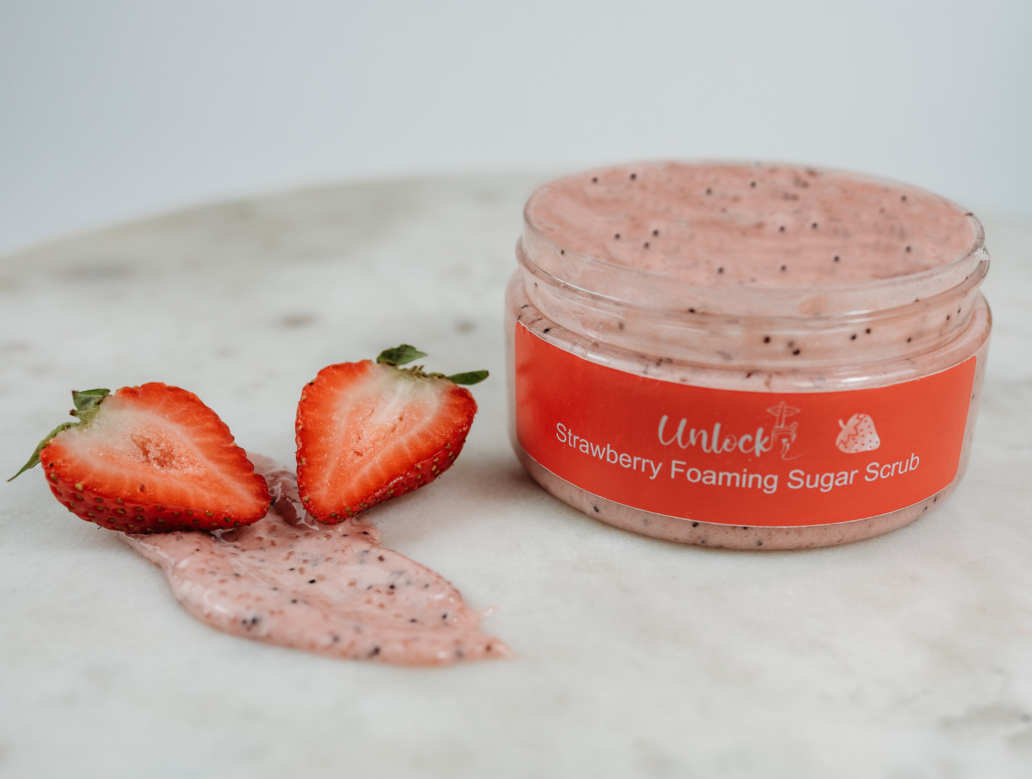 Strawberry Foaming Sugar Scrub